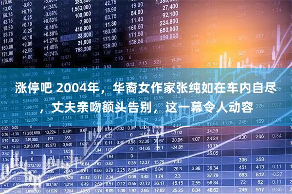 涨停吧 2004年，华裔女作家张纯如在车内自尽，丈夫亲吻额头告别，这一幕令人动容
