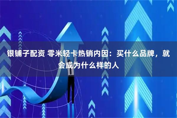 银铺子配资 零米轻卡热销内因:买什么品牌,就会成为什么样的人